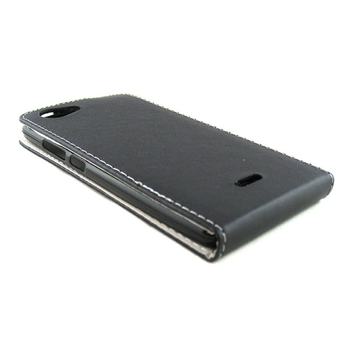 Funda Piel Premium Ultra-Slim Wiko Pulp Fab 5.5" Negra