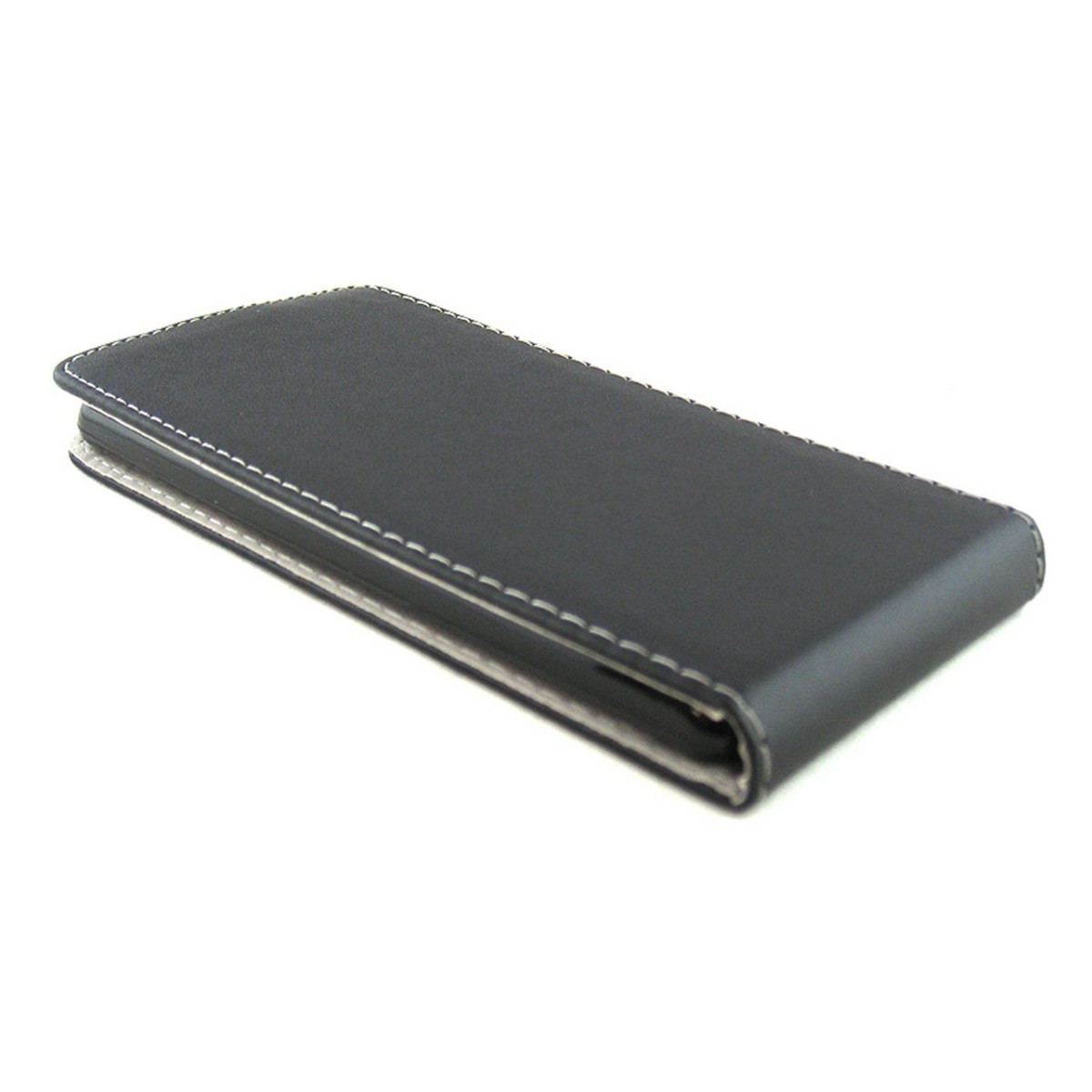 Funda Piel Premium Ultra-Slim Wiko Pulp Fab 5.5" Negra