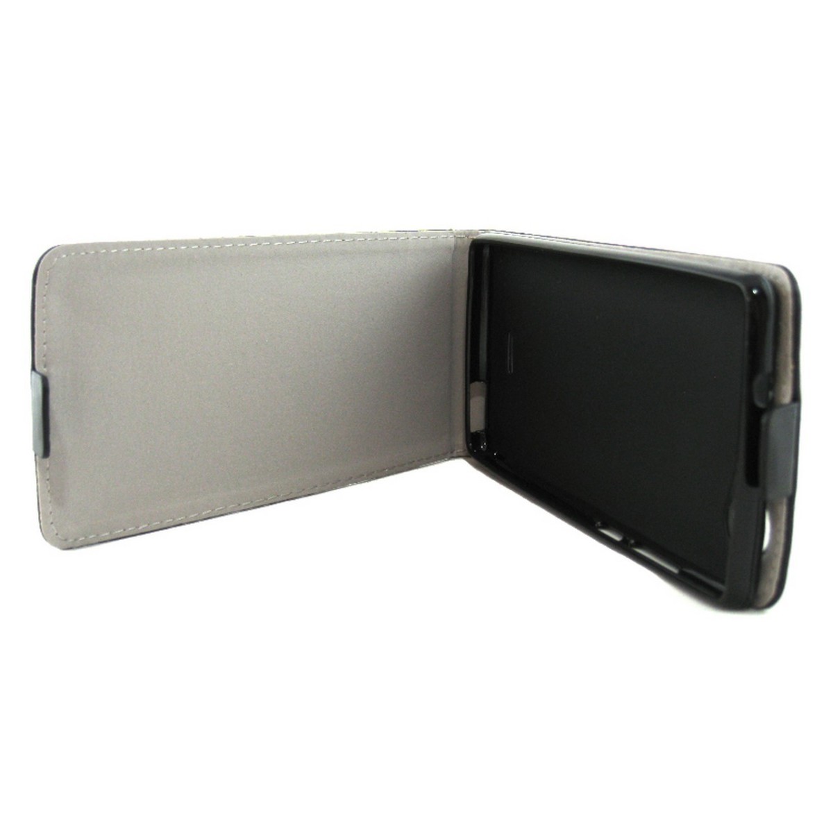 Funda Piel Premium Ultra-Slim Wiko Pulp Fab 5.5" Negra