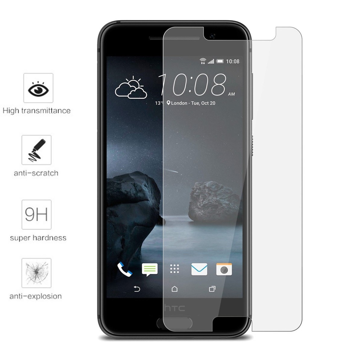Protector Pantalla Cristal Templado para HTC One A9 Vidrio