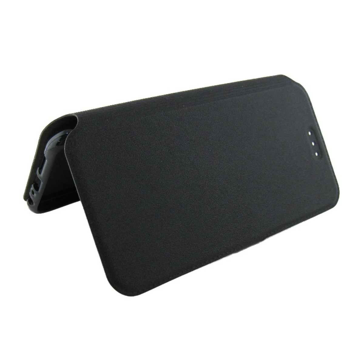 Funda Soporte Piel Negra para HTC One A9 Flip Libro