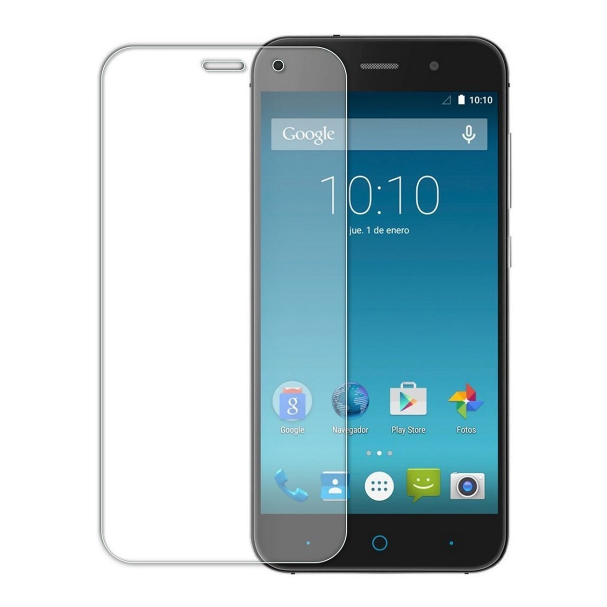 3x Protector Pantalla Ultra-Transparente para Zte Blade V6