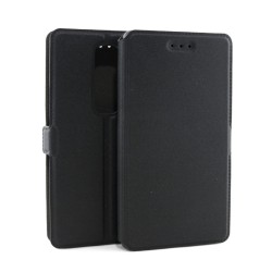 Funda Soporte Piel Negra para Lg Zero Flip Libro
