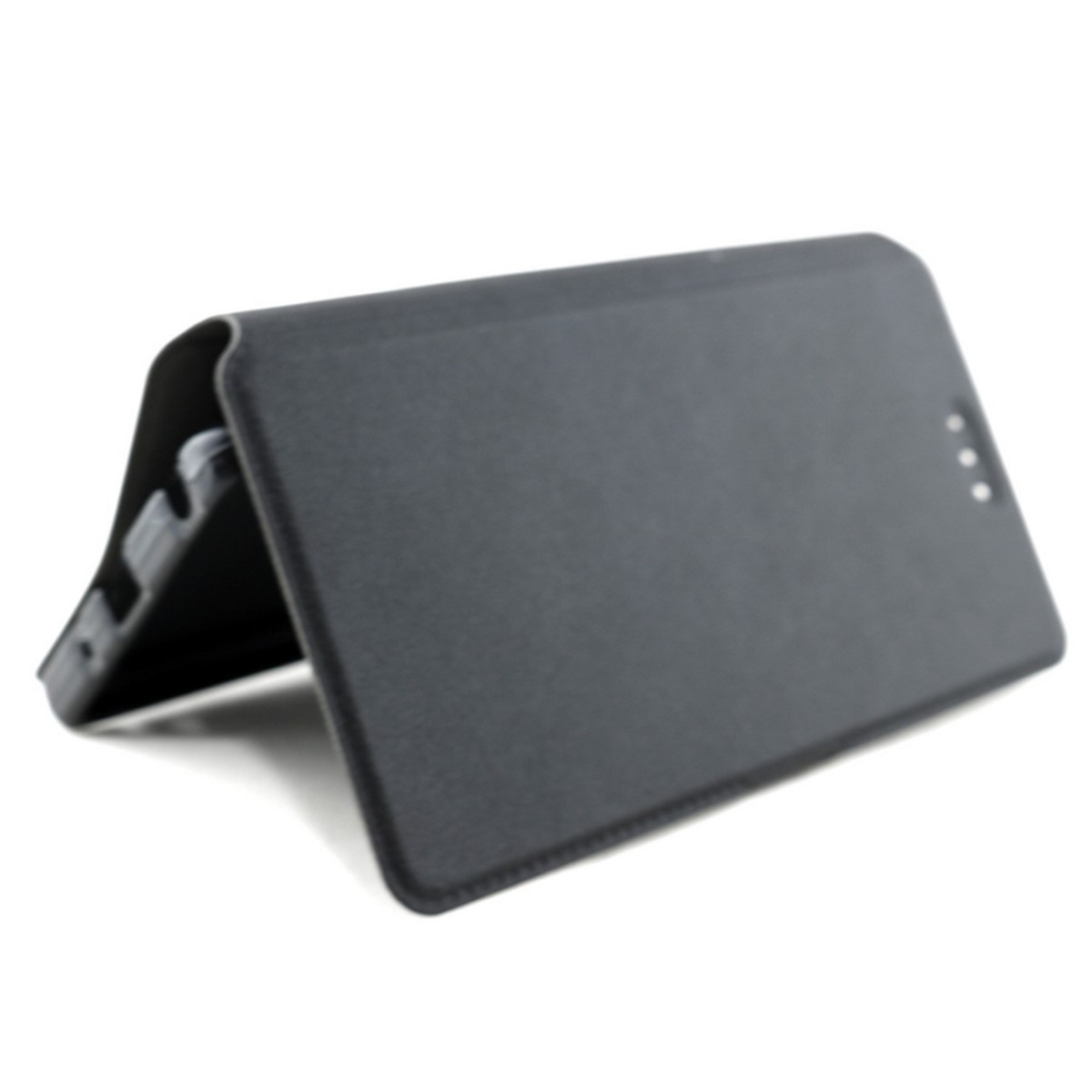 Funda Soporte Piel Negra para Lg Zero Flip Libro