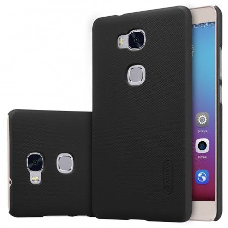 Carcasa Funda Nillkin Modelo Frosted + Protector para Huawei Honor 5X Color Negra