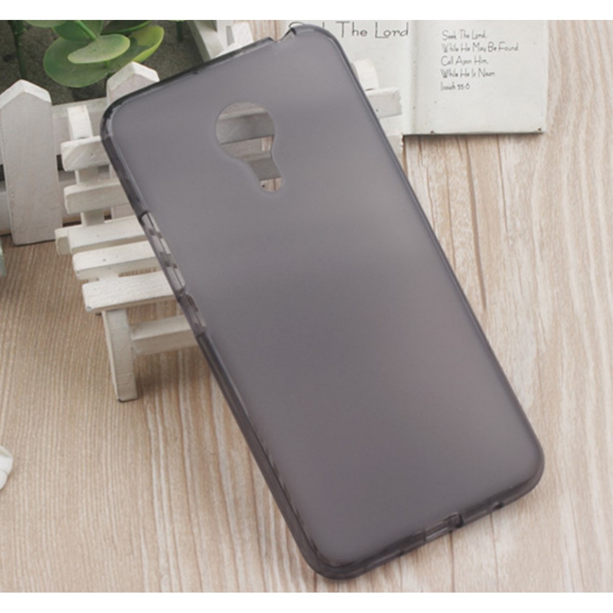 Funda Gel Tpu Meizu Metal Color Negra