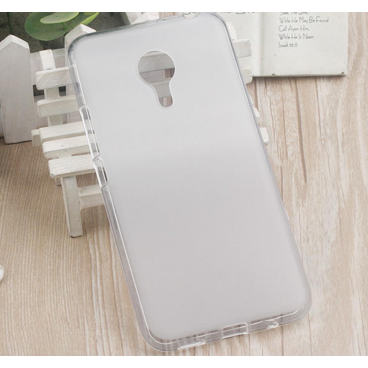 Funda Gel Tpu Meizu Metal Color Tranparente