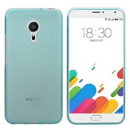 Funda Gel Tpu Meizu Metal Color Azul