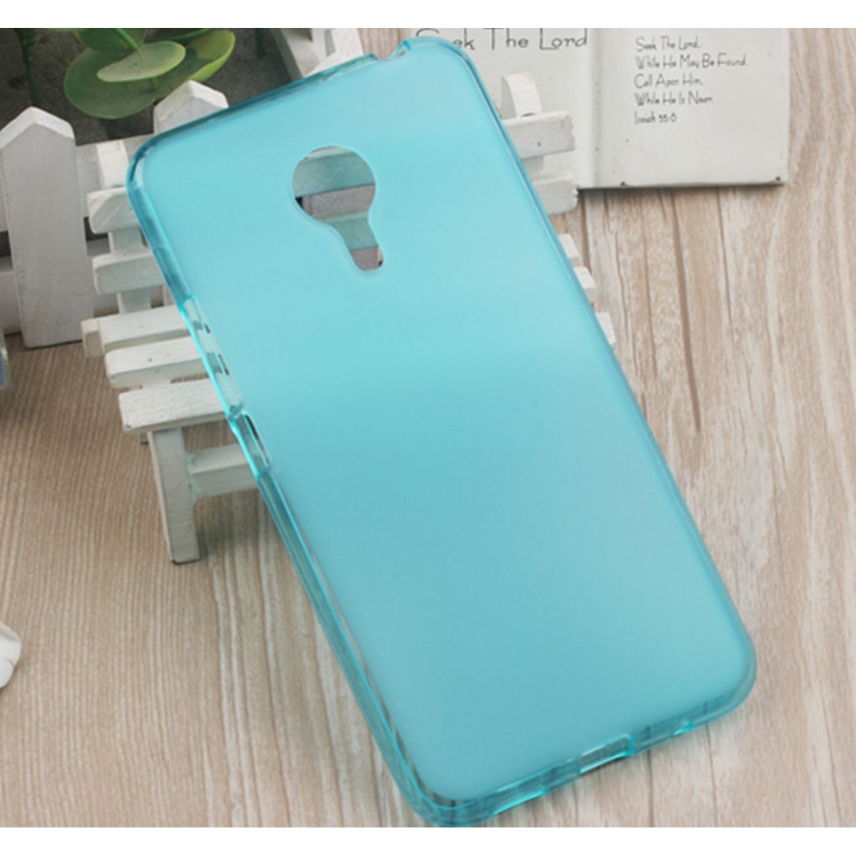 Funda Gel Tpu Meizu Metal Color Azul