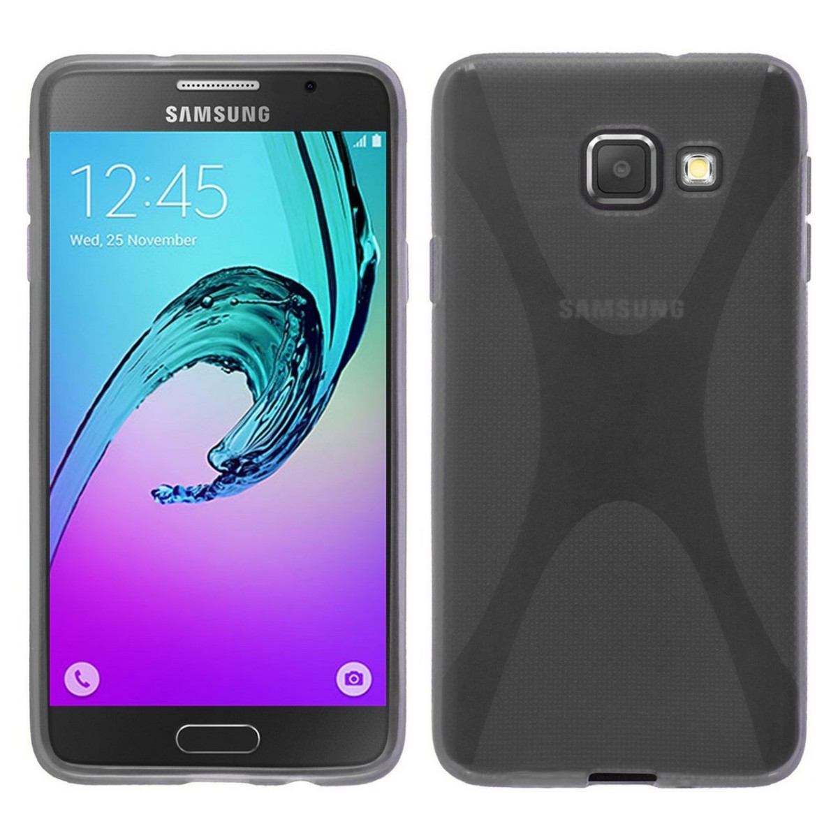Funda Gel Tpu para Samsung Galaxy A5 (2016) X Line Color Transparente