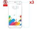 3x Protector Pantalla Mate Antihuellas (Anti-Glare) para Meizu Metal