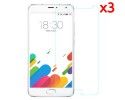 3x Protector Pantalla Ultra-Transparente para Meizu Metal