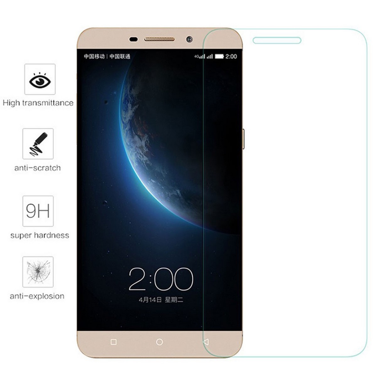 Protector Pantalla Cristal Templado para Letv One Pro X800 Vidrio