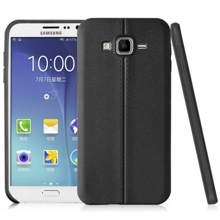 Funda Gel Tpu Tipo Skin Negra para Samsung Galaxy Grand Prime Piel