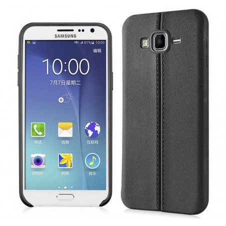 Funda Gel Tpu Tipo Skin Negra para Samsung Galaxy Grand Prime Piel