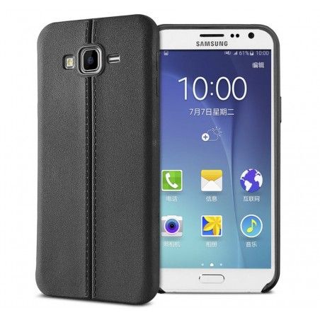 Funda Gel Tpu Tipo Skin Negra para Samsung Galaxy Grand Prime Piel