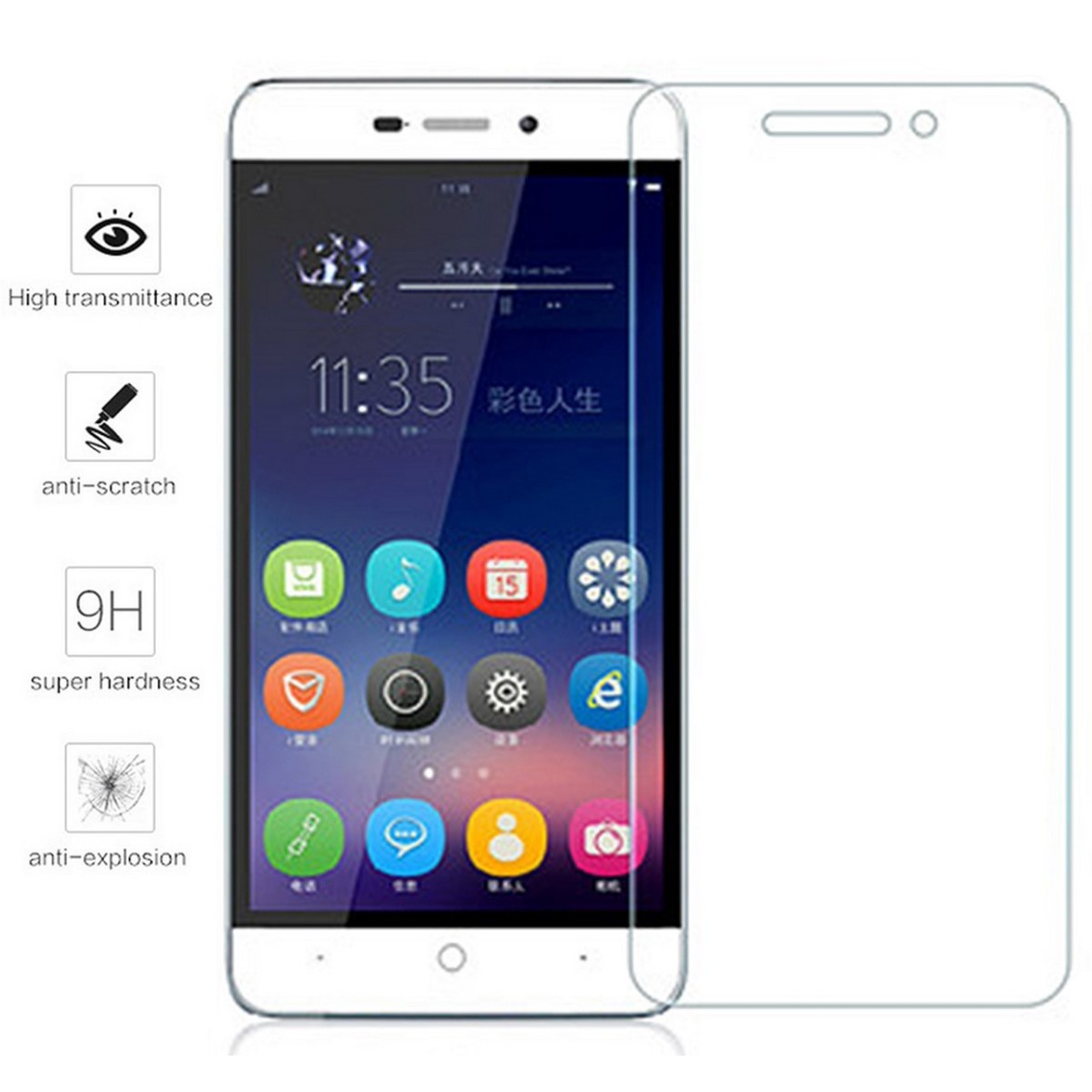 Protector Pantalla Cristal Templado para Zte Blade A452 Vidrio