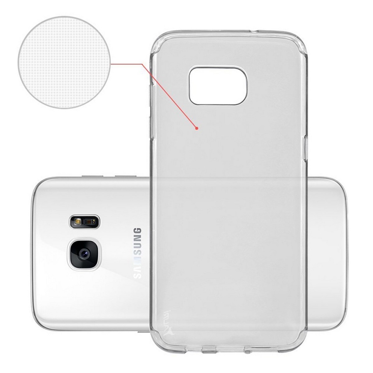 Funda Gel Tpu Fina Ultra-Thin 0,3mm Transparente para Samsung Galaxy S7 Edge