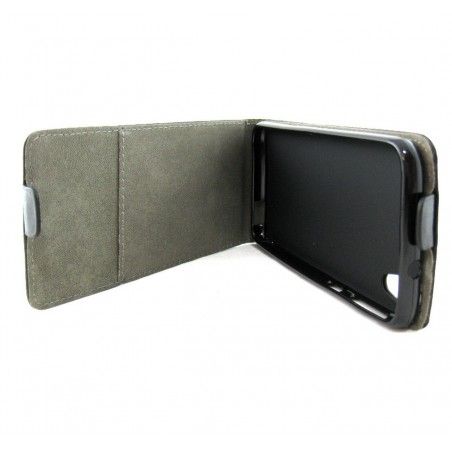 Funda Piel Premium Ultra-Slim HTC Desire 626 Negra