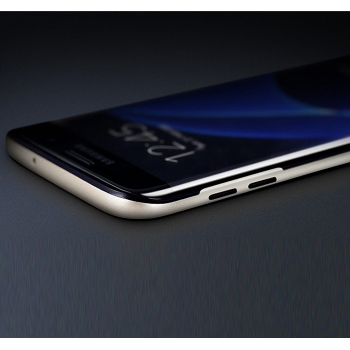 Funda Tipo Neo Hybrid (Pc+Tpu) Negra / Plata para Samsung Galaxy S7 Edge