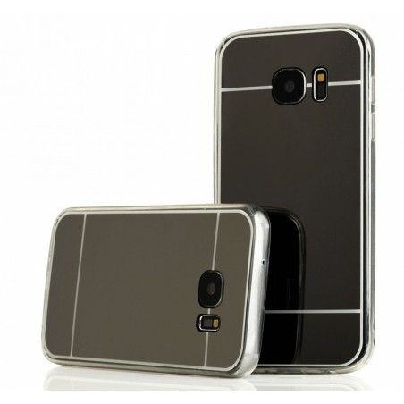Funda Gel Tpu Efecto Espejo Gris para Samsung Galaxy S7 Edge
