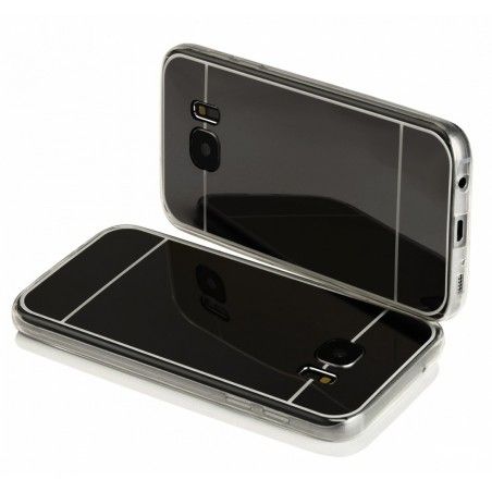 Funda Gel Tpu Efecto Espejo Gris para Samsung Galaxy S7 Edge