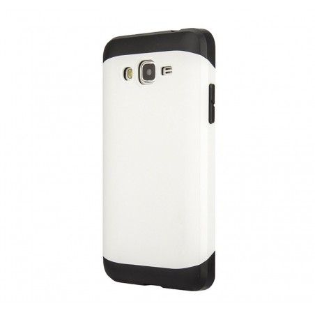 Funda Tipo Neo Hybrid (Pc+Tpu) Negra / Blanca  para Samsung Galaxy Grand Prime G530