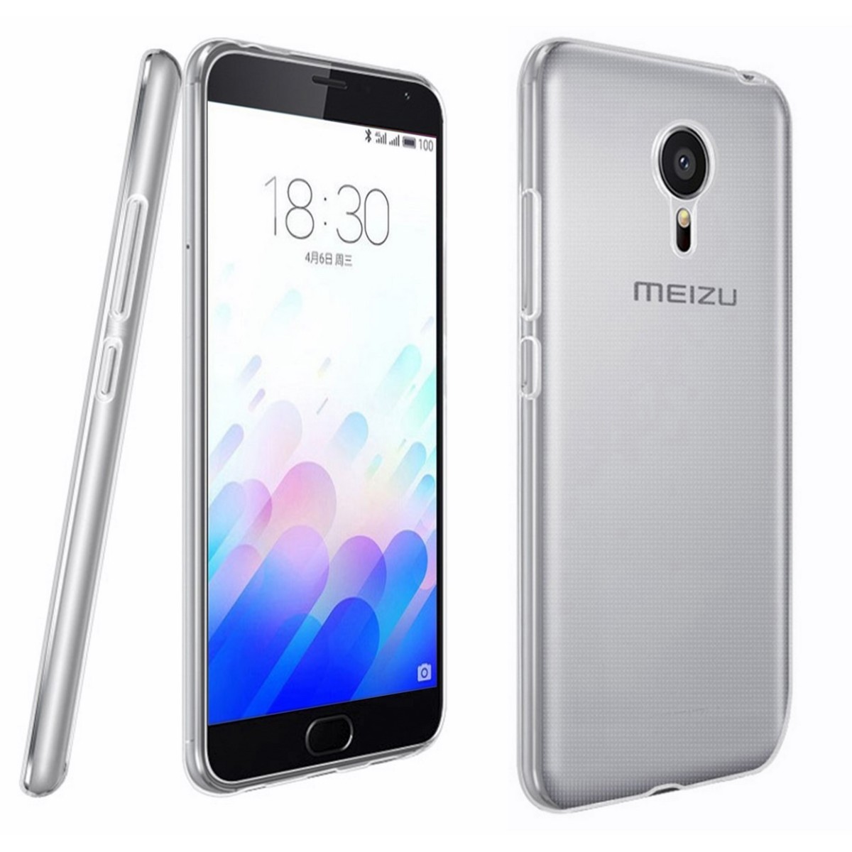 Funda Gel Tpu Fina Ultra-Thin 0,3mm Transparente para Meizu M3 Note