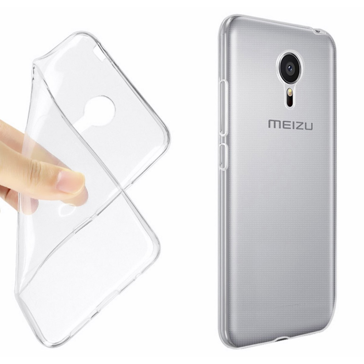 Funda Gel Tpu Fina Ultra-Thin 0,3mm Transparente para Meizu M3 Note