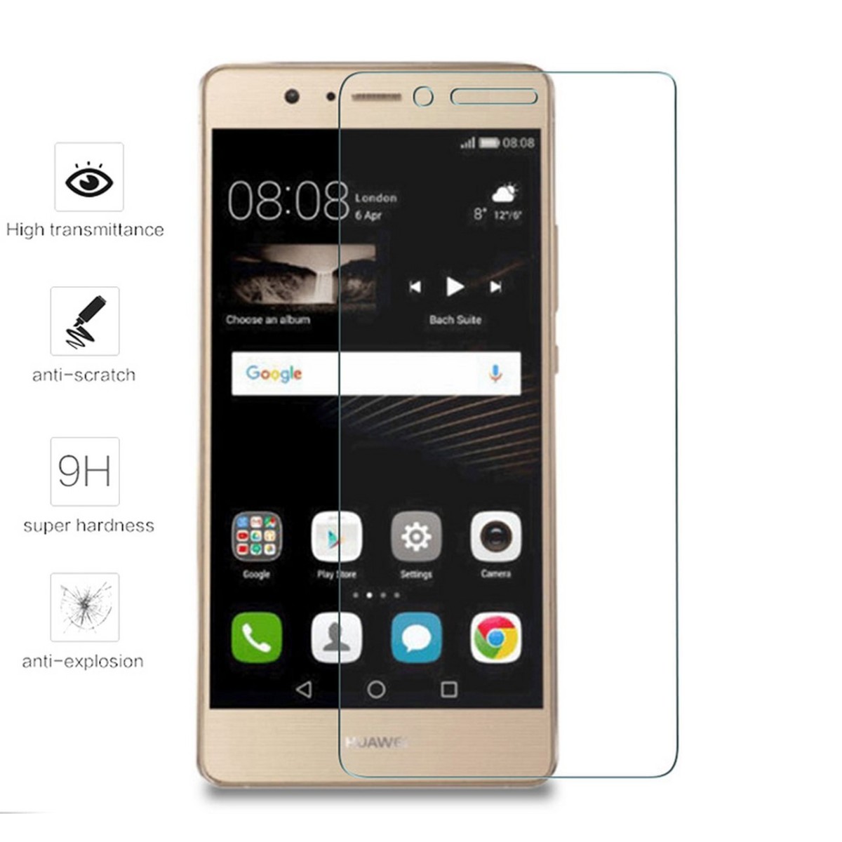 Protector Pantalla Cristal Templado para Huawei P9  Lite Vidrio