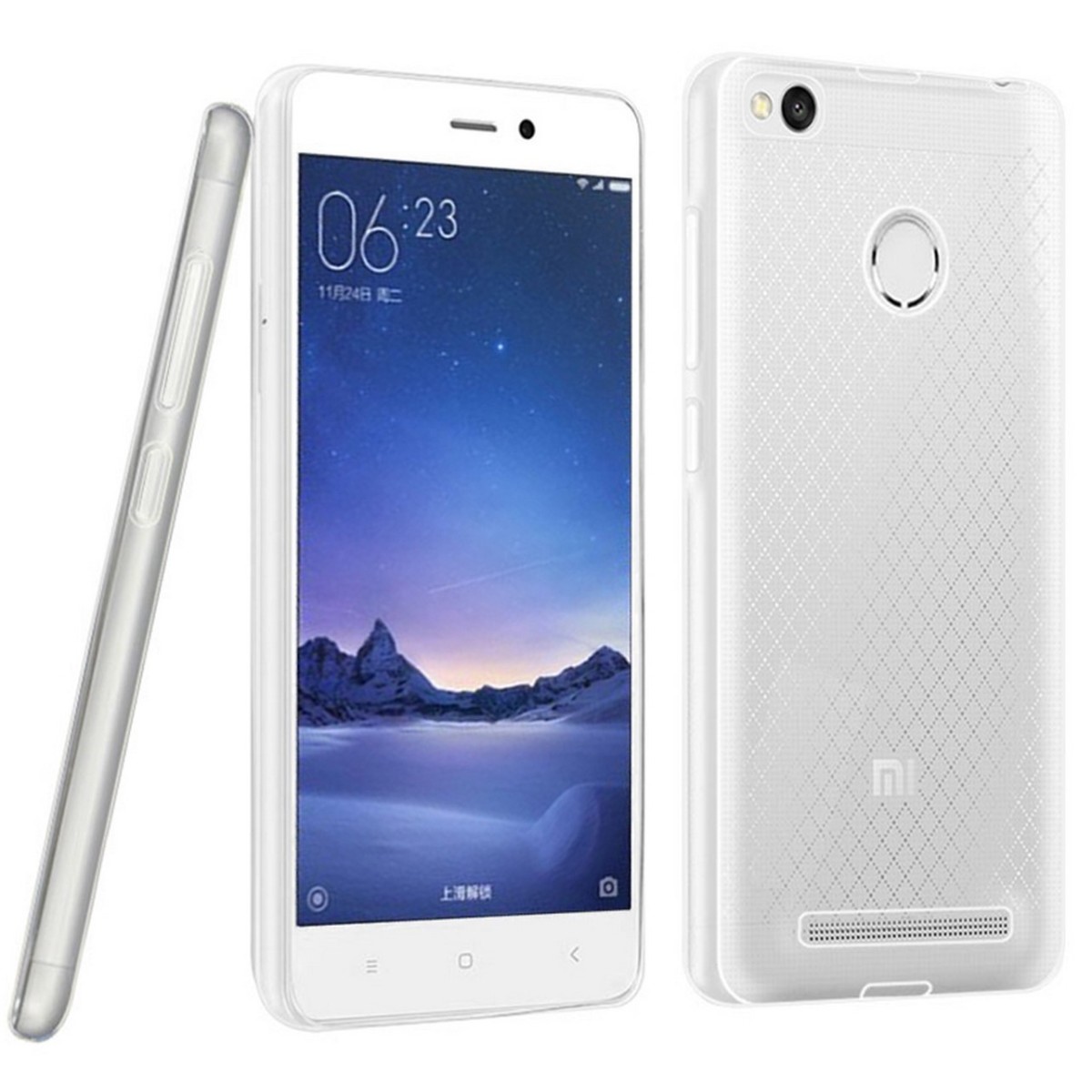 Funda Gel Tpu Fina Ultra-Thin 0,3mm Transparente para Xiaomi Redmi 3S / 3x / 3 Pro