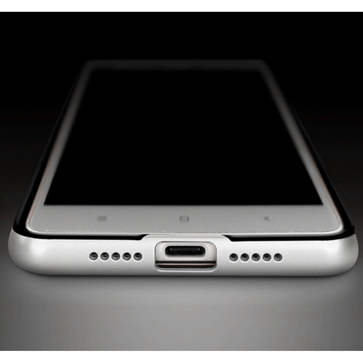 Funda Tipo Neo Hybrid (Pc+Tpu) Negra / Plata para Xiaomi Mi 4S