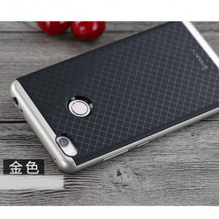 Funda Tipo Neo Hybrid (Pc+Tpu) Negra / Plata para Xiaomi Mi 4S