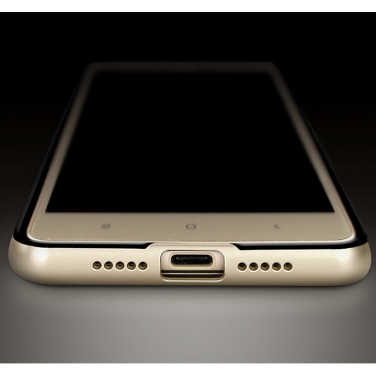 Funda Tipo Neo Hybrid (Pc+Tpu) Negra / Dorada para Xiaomi Mi 4S