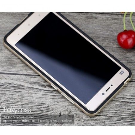 Funda Tipo Neo Hybrid (Pc+Tpu) Negra / Dorada para Xiaomi Mi 4S