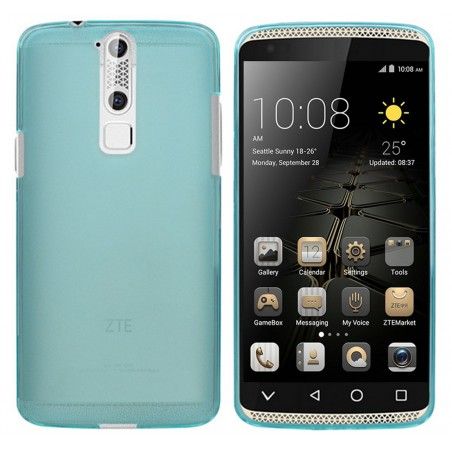 Funda Gel Tpu Zte Axon Mini Color Azul