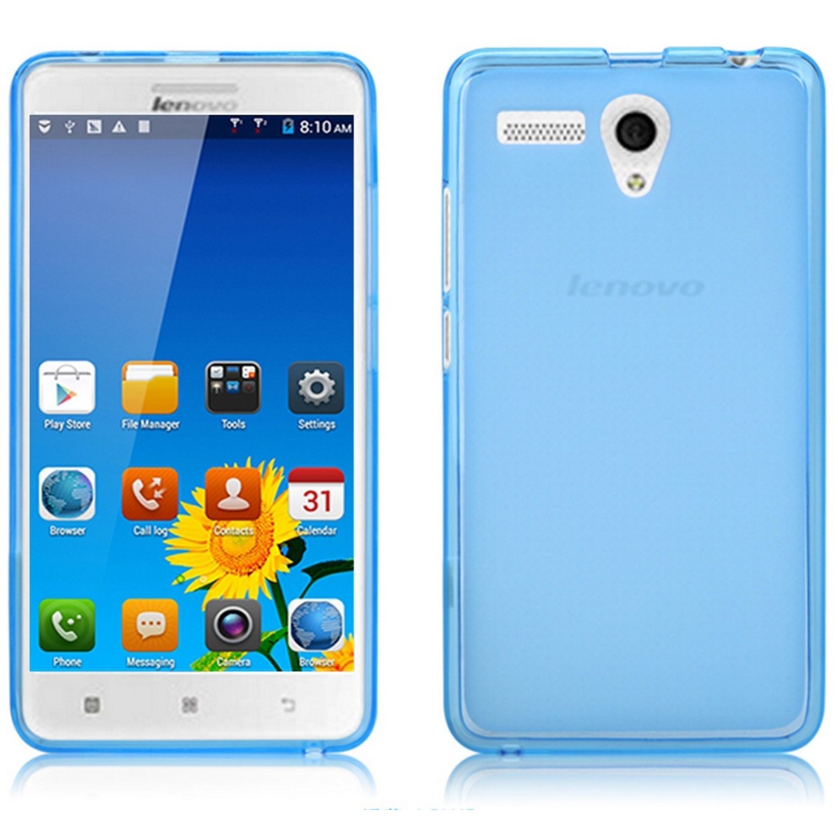 Funda Gel Tpu Lenovo A616 Color Azul