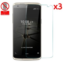 3x Protector Pantalla Mate Antihuellas (Anti-Glare) para Zte Axon Mini