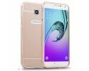 Funda Bumper Dorada Aluminio + Tapa Trasera para Samsung Galaxy A3 (2016)