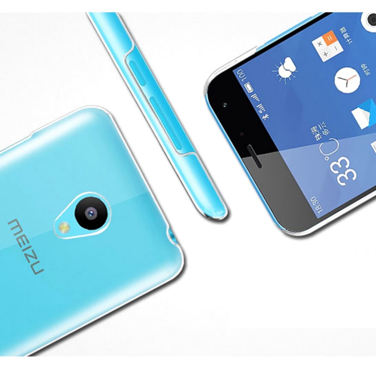 Carcasa Funda Dura Transparente Imak para Meizu M3 Mini / M3S 5"