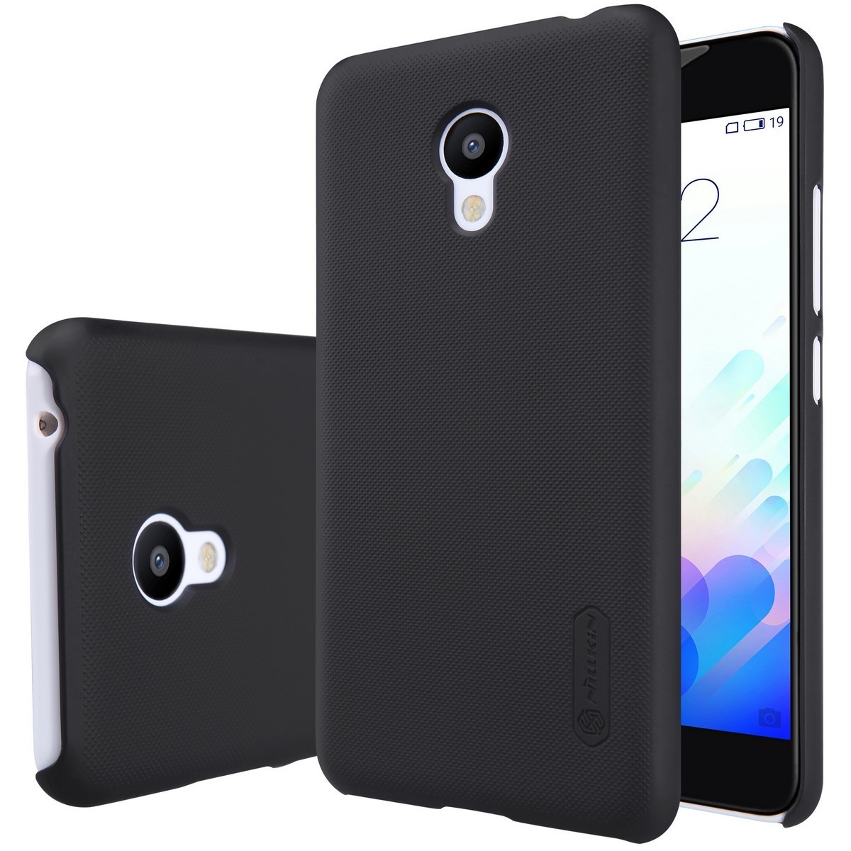 Carcasa Funda Nillkin Modelo Frosted + Protector para Meizu M3 Mini / M3S 5" Color Negra