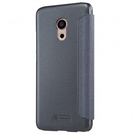 Funda Flip Nillkin Modelo Sparkle para Meizu Pro 6  Color Negra