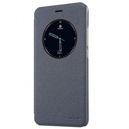 Funda Flip Nillkin Modelo Sparkle para Meizu Pro 6  Color Negra
