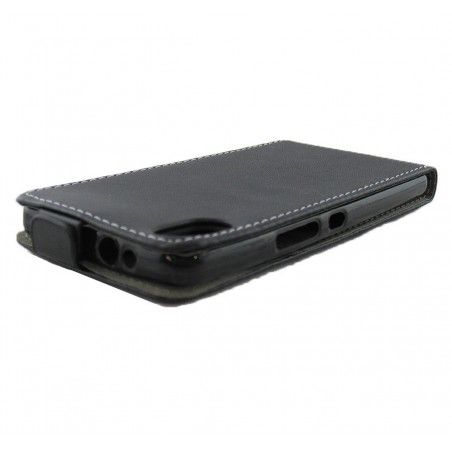 Funda Piel Premium Ultra-Slim Bq Aquaris X5 Negra