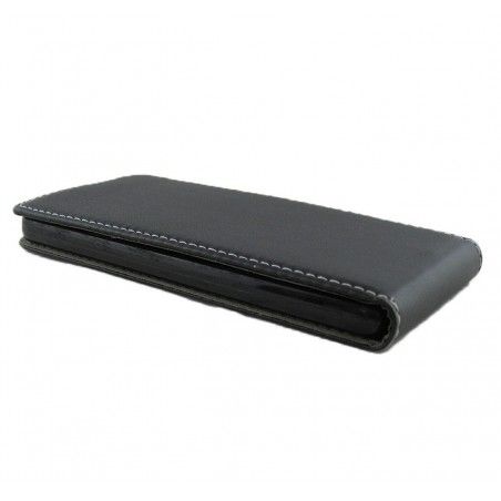 Funda Piel Premium Ultra-Slim Bq Aquaris X5 Negra