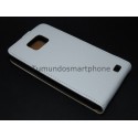 Funda Piel Premium Ultra-Slim Samsung Galaxy S2 I9100 Blanca