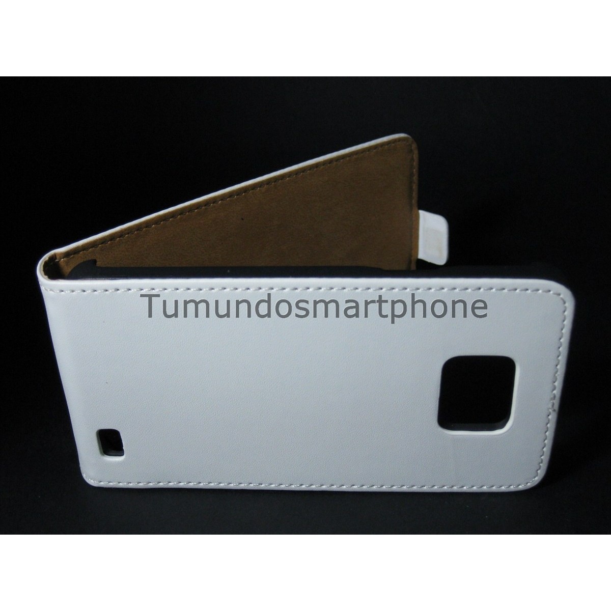 Funda Piel Premium Ultra-Slim Samsung Galaxy S2 I9100 Blanca