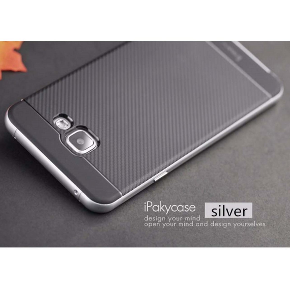 Funda Tipo Neo Hybrid (Pc+Tpu) Negra / Plata para Samsung Galaxy A3 (2016)