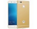 Funda Bumper Dorada Aluminio + Tapa Trasera para Huawei P9 Lite