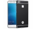 Funda Bumper Negra Aluminio + Tapa Trasera para Huawei P9 Lite